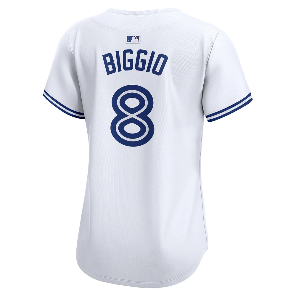 Women's Nike Cavan Biggio White Toronto Blue Jays Home Limited Player Jersey