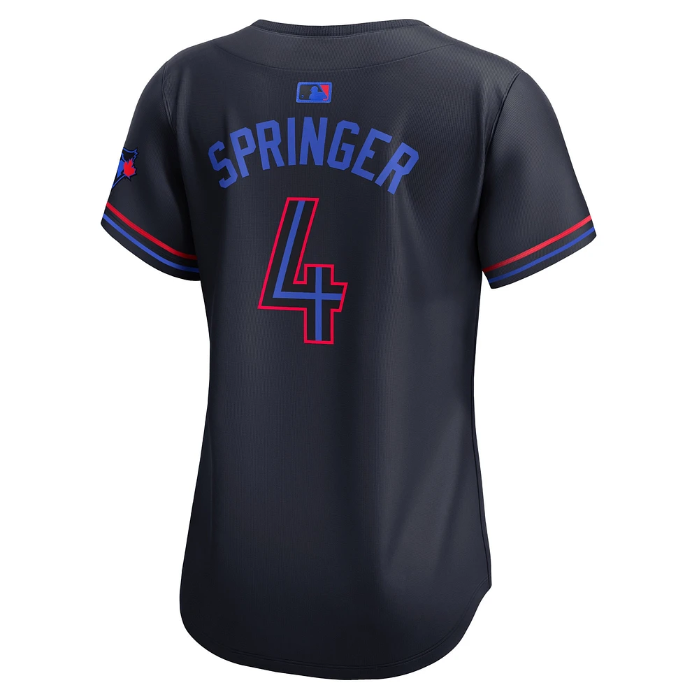 Women's Nike George Springer Navy Toronto Blue Jays 2024 City Connect Limited Player Jersey