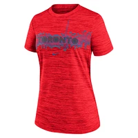 Women's Nike Red Toronto Blue Jays 2024 City Connect Authentic Collection Velocity Practice Performance T-Shirt