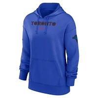 Women's Nike Royal Toronto Blue Jays 2024 City Connect Authentic Collection Practice Performance Pullover Hoodie