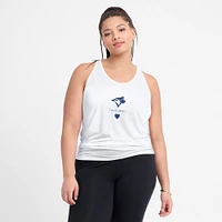 Women's Nike White Toronto Blue Jays Crisscross Performance Tank Top