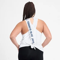 Women's Nike White Toronto Blue Jays Crisscross Performance Tank Top