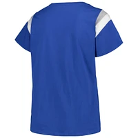 Profil pour femme Royal Toronto Blue Jays T-shirt à encolure dégagée grande taille