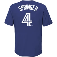 Youth Nike George Springer Royal Toronto Blue Jays Player Name & Number - T-Shirt