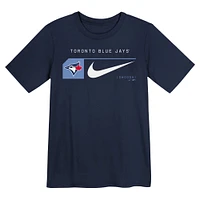 Youth Nike Navy Toronto Blue Jays Team Swoosh Lockup T-Shirt