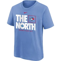 Youth Nike  Powder Blue Toronto Jays Local The North T-Shirt