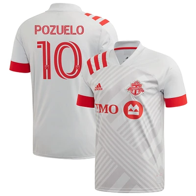 Homme adidas Alejandro Pozuelo Gris Toronto FC 2020 TFC Unity - Réplique de maillot joueur