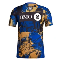 Haut de performance d'avant-match adidas violet/or Toronto FC 2023 MLS Works Kick Childhood Cancer x Marvel
