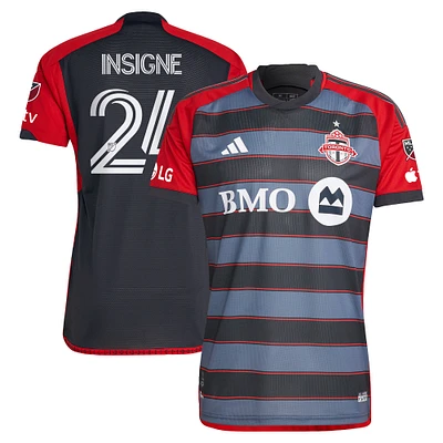 Adidas Lorenzo Insigne Gris Toronto FC 2023 Club Kit Authentique Maillot Joueur