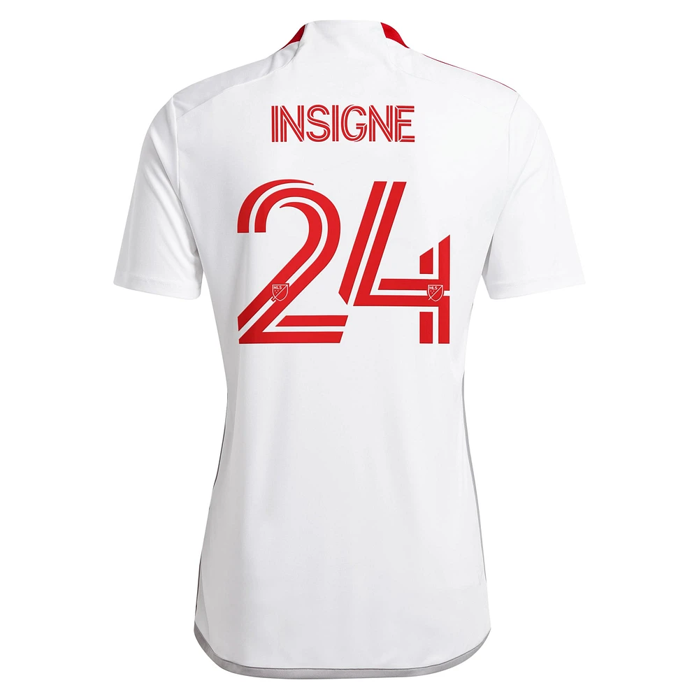 Maillot de joueur réplique adidas Lorenzo Insigne du Toronto FC 2024 GTA Kit pour hommes, blanc