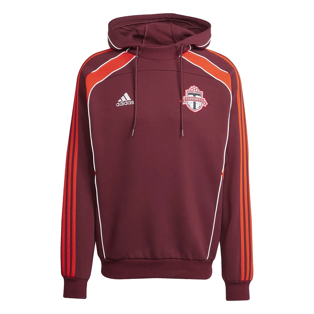 Men's adidas Red Toronto FC 2025 Travel Pullover Hoodie