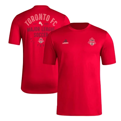 T-shirt adidas rouge Toronto FC Local Stoic AEROREADY pour hommes