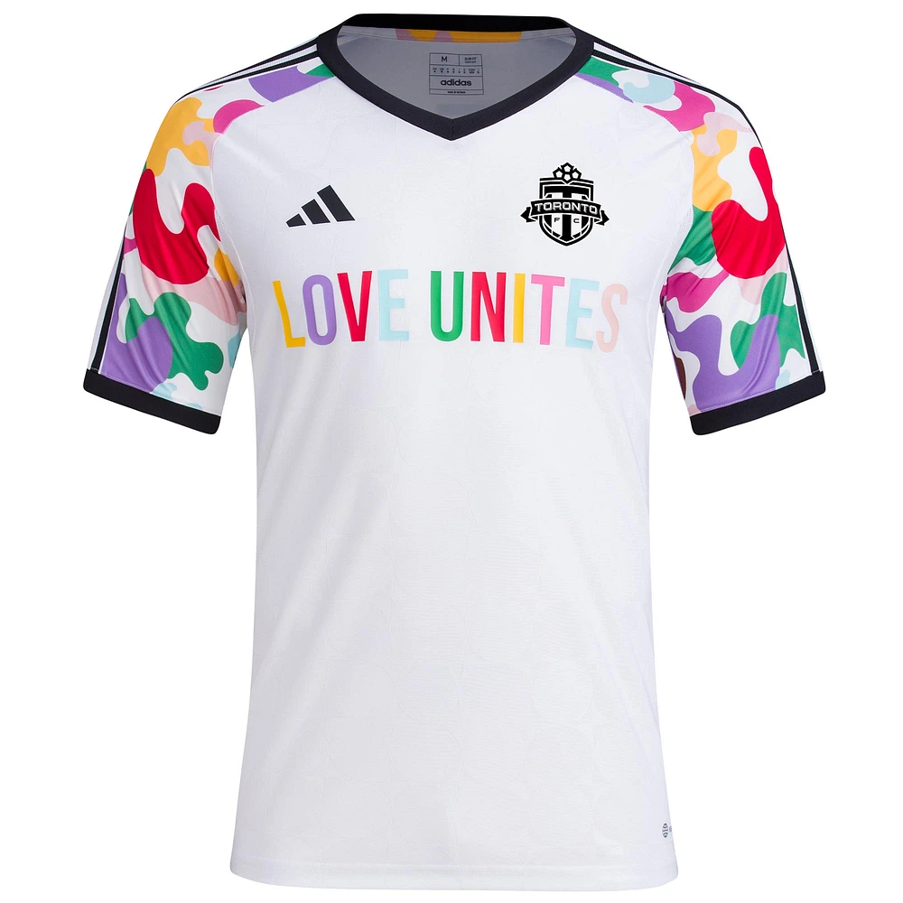 Men's adidas White Toronto FC 2023 Pride Pre-Match Top