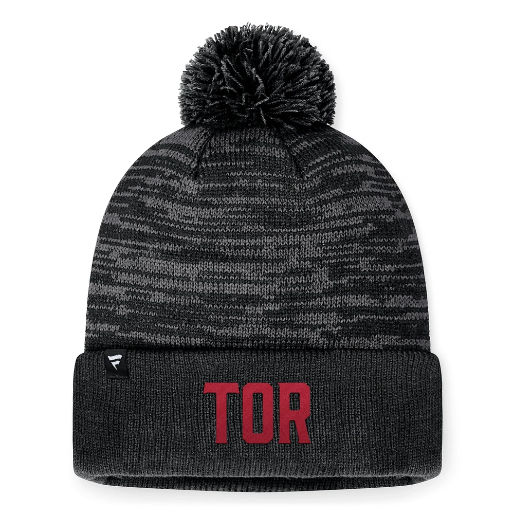Men's Fanatics Heather Charcoal Toronto FC Cuffed Knit Hat with Pom