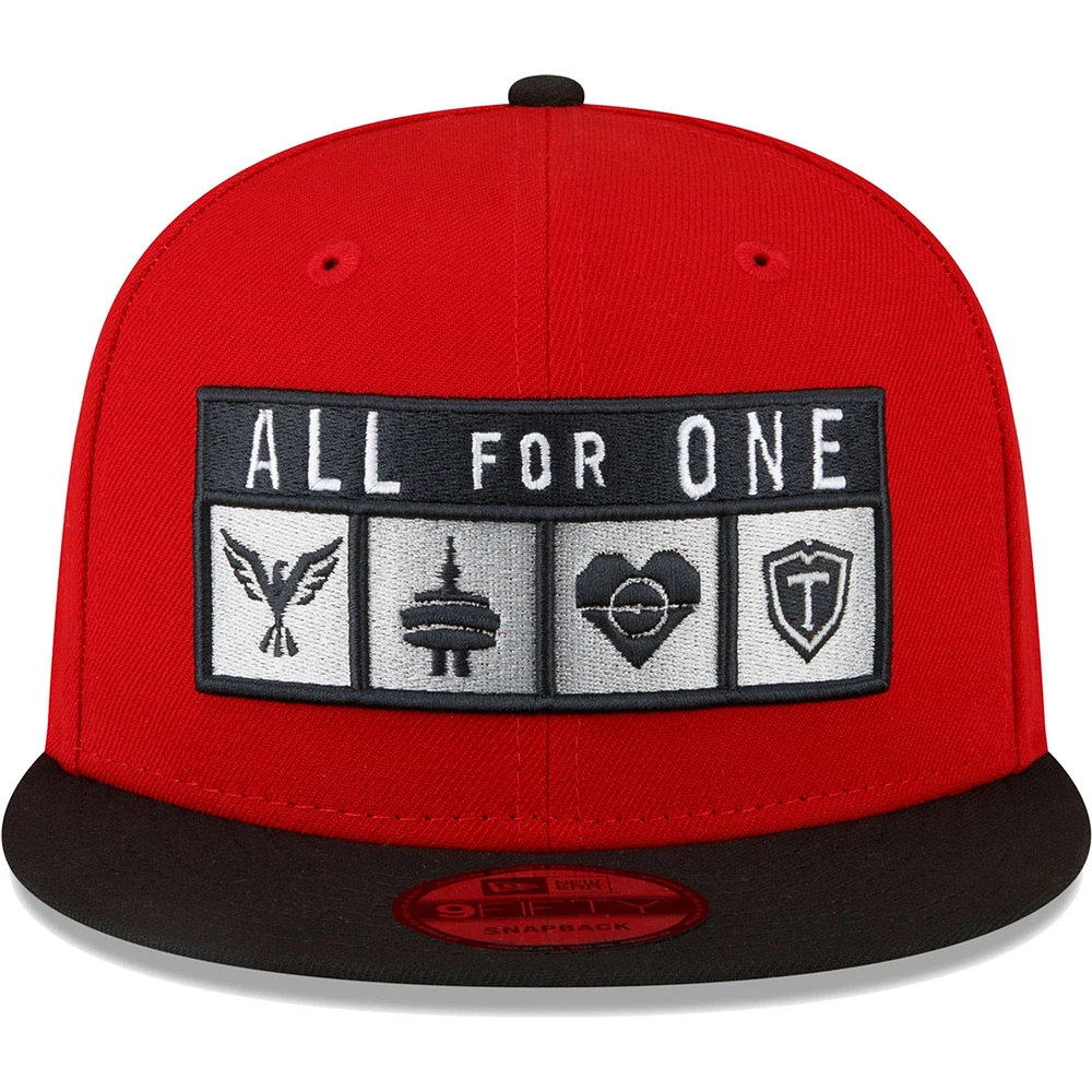 Men's New Era Red Toronto FC Jersey Hook 9FIFTY Snapback Hat