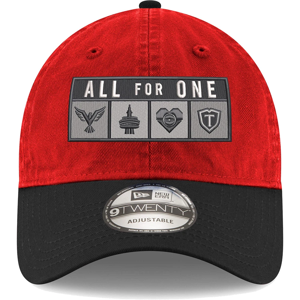 Men's New Era Red Toronto FC Jersey Hook 9TWENTY Adjustable Hat