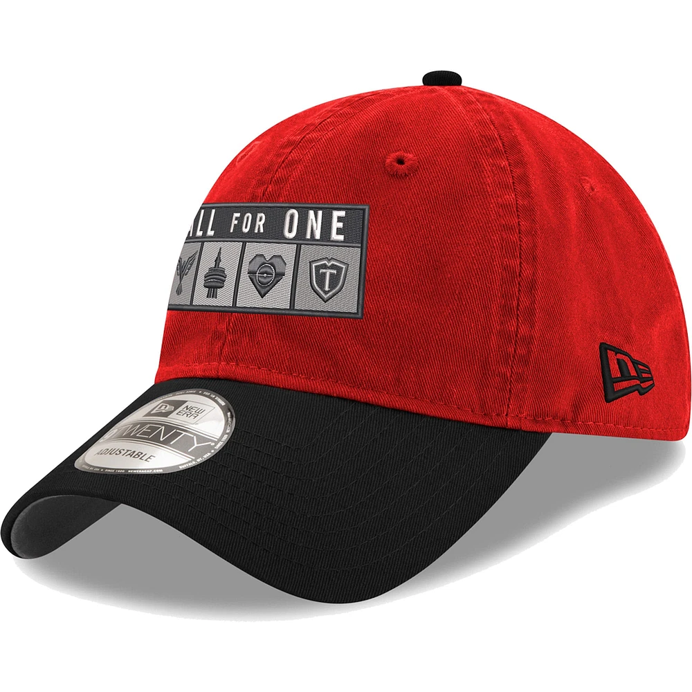 Men's New Era Red Toronto FC Jersey Hook 9TWENTY Adjustable Hat
