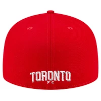 Men's New Era White/Red Toronto FC Kick Off Collection 59FIFTY Fitted Hat