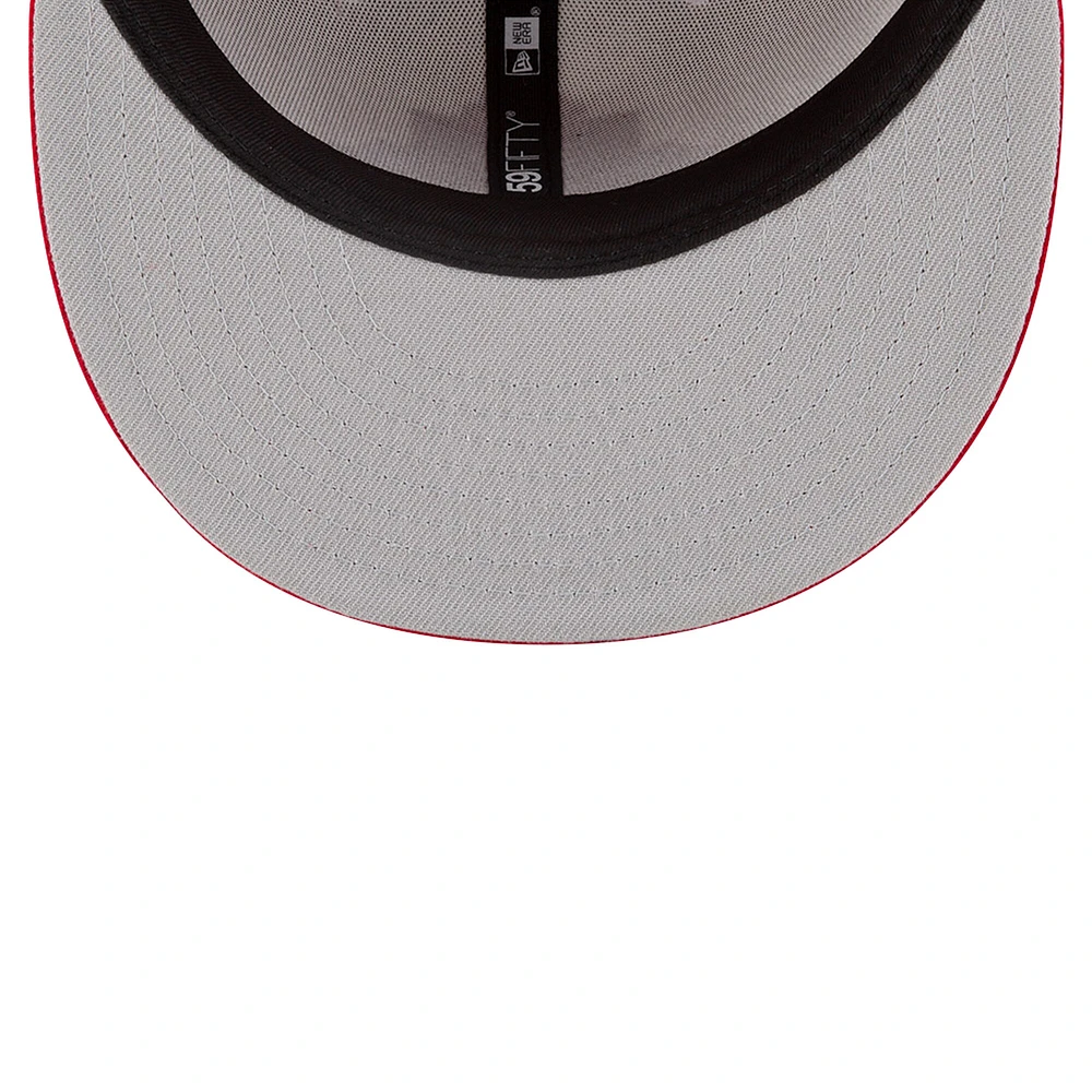 Men's New Era White/Red Toronto FC Kick Off Collection 59FIFTY Fitted Hat