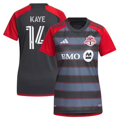 Maillot de club Toronto FC 2023 adidas Mark-Anthony Kaye gris pour femme - joueur réplique