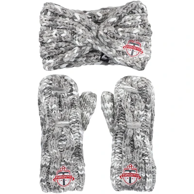 Women's ZooZatz Toronto FC Marled - Headband & Mittens Set