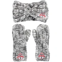 Women's ZooZatz Toronto FC Marled - Headband & Mittens Set