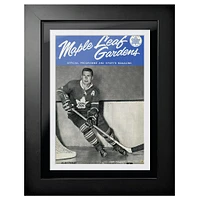 Allan Stanley Toronto Maple Leafs Maple Leaf Gardens - Couverture de programme encadrée 12'' x 16''