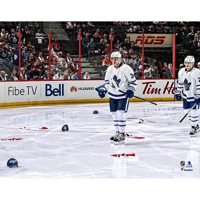 Auston Matthews Toronto Maple Leafs Unsigned NHL Debut Photograph