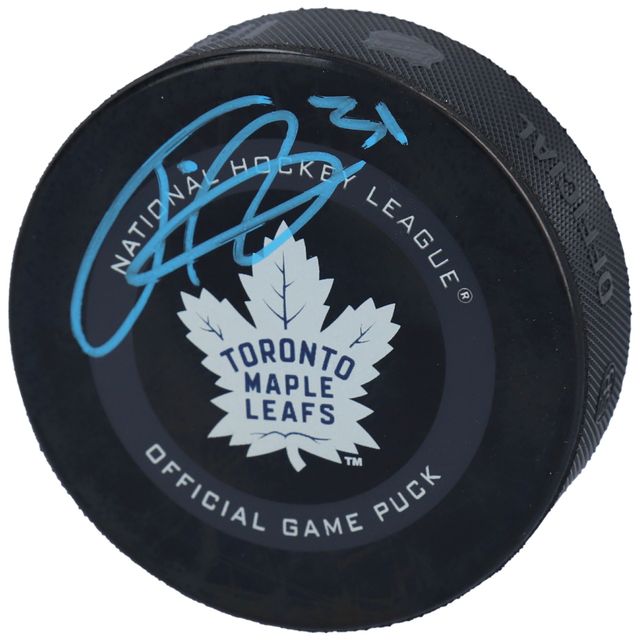 Frederik Andersen Toronto Maple Leafs Dédié à la rondelle de jeu officielle du modèle 2019