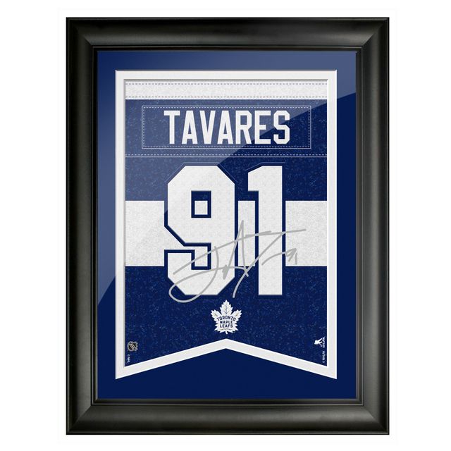 John Tavares Toronto Maple Leafs 12'' x 16'' Lecteur d'autographes de réplique encadrée - Bannière
