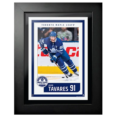 John Tavares Toronto Maple Leafs - 12'' x 16'' Jersey Block Design Photo encadrée
