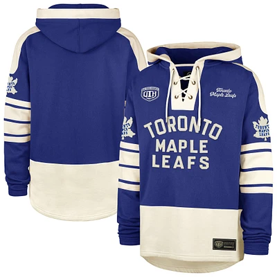 Sweat à capuche lacets Old Time Hockey '47 Royal/Cream pour hommes des Maple Leafs de Toronto