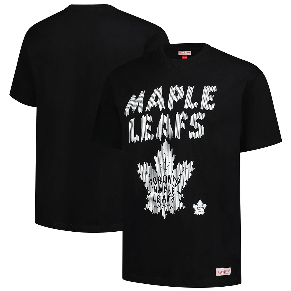 Men's Mitchell & Ness Black Toronto Maple Leafs Puff Oversized T-Shirt