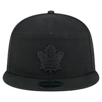 Men's New Era  Black Toronto Maple Leafs Canvas 9FIFTY Snapback Hat