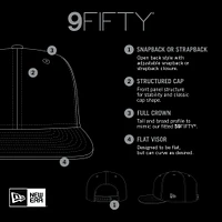 Men's New Era  Black Toronto Maple Leafs Canvas 9FIFTY Snapback Hat
