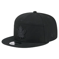Men's New Era  Black Toronto Maple Leafs Canvas 9FIFTY Snapback Hat