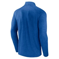 Haut bleu à glissière quart de tour raglan pour homme des Maple Leafs Toronto