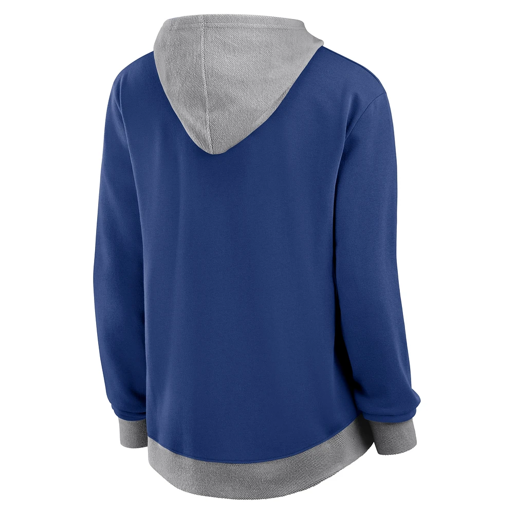 Men's Fanatics Blue Toronto Maple Leafs Hit It Full-Zip Hoodie