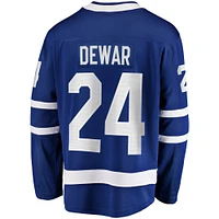 Men's Fanatics Connor Dewar Blue Toronto Maple Leafs Home Premier Breakaway Player Jersey