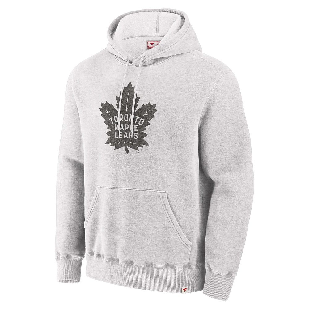 Men's Fanatics Gray Toronto Maple Leafs Made Canada Fleece Pullover Hoodie