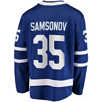 Men's Fanatics Ilya Samsonov Blue Toronto Maple Leafs Home Breakaway Player Jersey