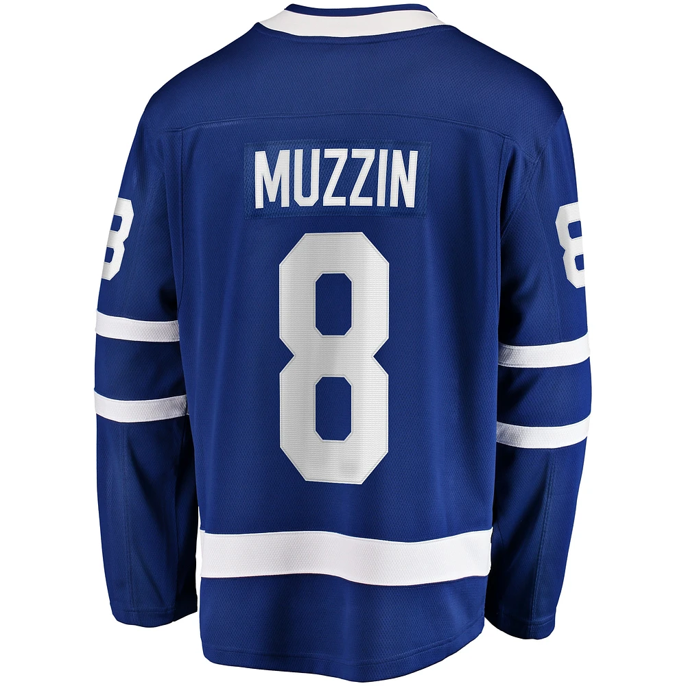 Men's Fanatics Jake Muzzin Blue Toronto Maple Leafs Replica Player Jersey