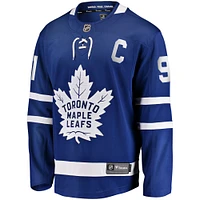 Men's Fanatics John Tavares Blue Toronto Maple Leafs Captain Patch Home Breakaway Jersey