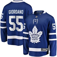 Men's Fanatics Mark Giordano Blue Toronto Maple Leafs Home Breakaway Player Jersey