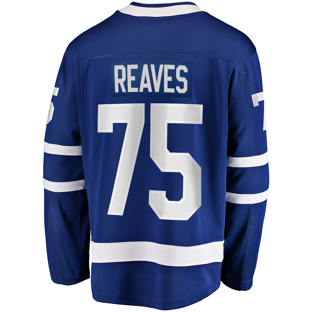 Men's Fanatics Ryan Reaves Blue Toronto Maple Leafs Home Breakaway Jersey