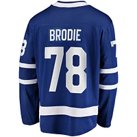 Men's Fanatics TJ Brodie Blue Toronto Maple Leafs Home - Breakaway Player Jersey
