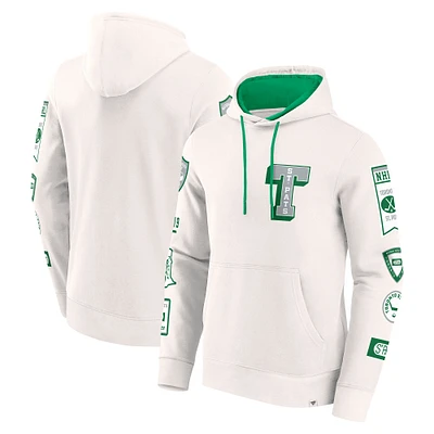 Sweat à capuche en polaire blanc Fanatics pour hommes des Maple Leafs de Toronto
