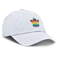 Men's Fanatics White Toronto Maple Leafs PRIDE Adjustable Hat
