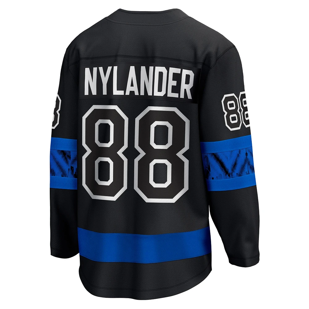 Men's Fanatics William Nylander Black Toronto Maple Leafs 2021/22 Alternate Premier Breakaway Reversible Player - Jersey