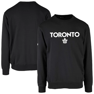 Men's Levelwear  Black Toronto Maple Leafs Zane City Capsule Pullover Sweatshirt